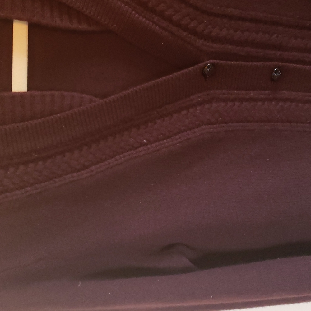 Burberry Medium Maroon Button Sweater - image 6